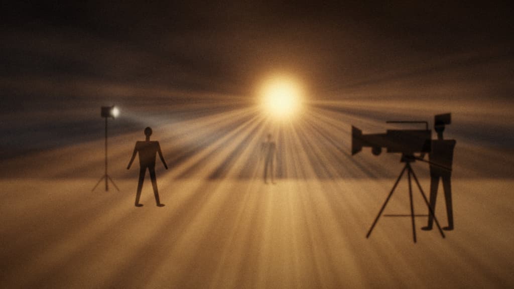 Crew moving the camera