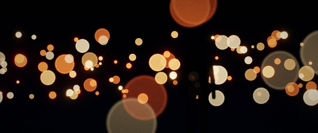 Silhouette among city lights