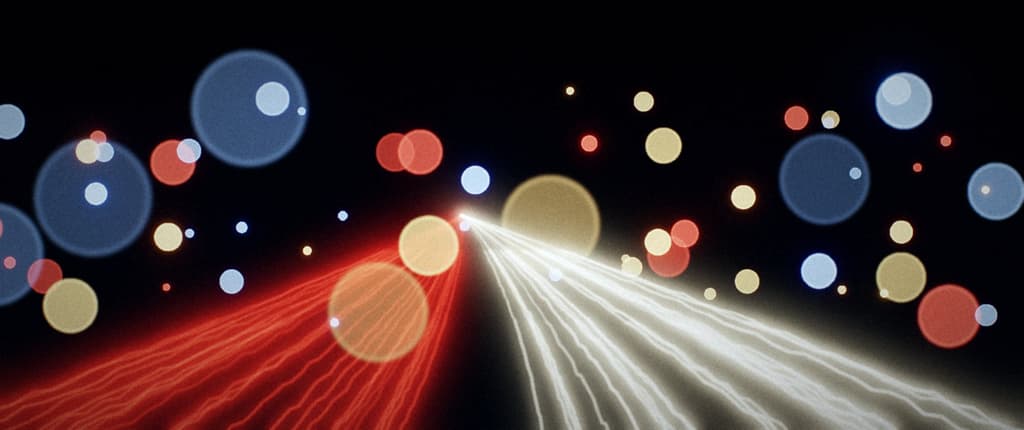 Light trails at night