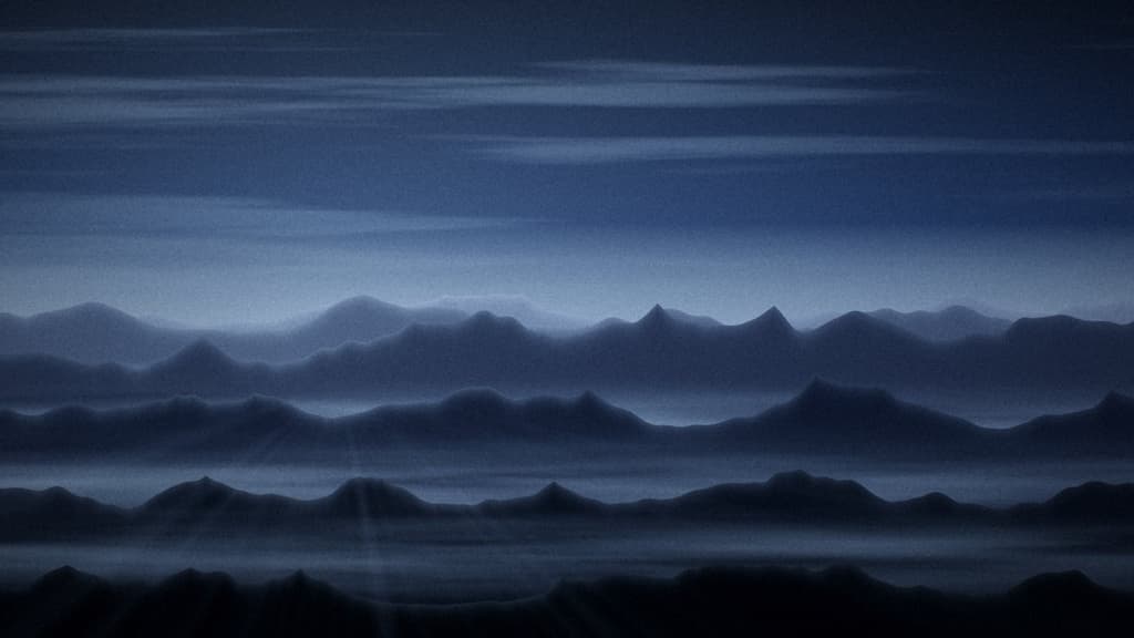 Ridgelines at blue hour